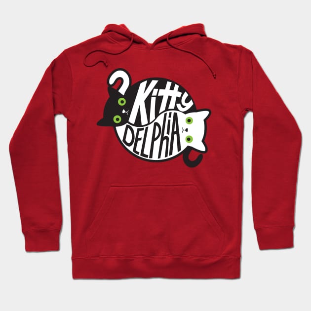 Kittydelphia Yin Yang Cats (Color) Hoodie by oliveandrye